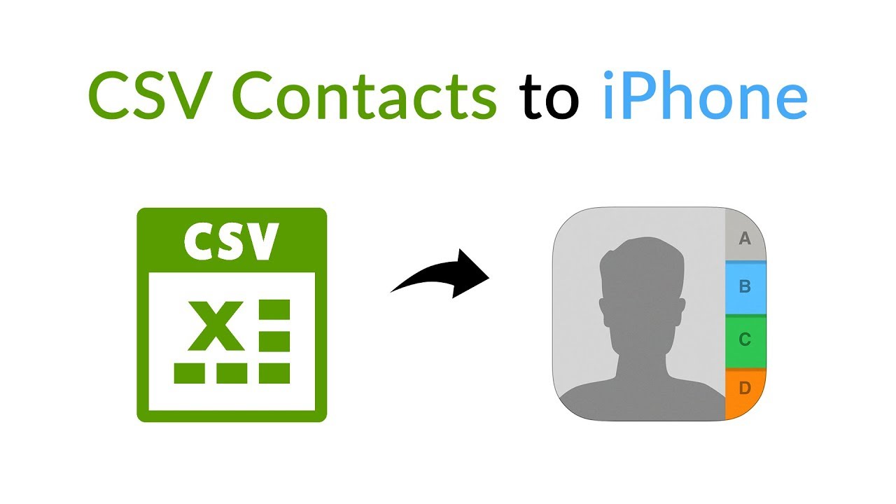 importing csv contacts to iphone