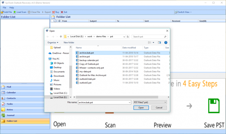 restore archive folder in outlook 2016