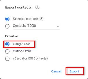 download contacts sync for google gmail