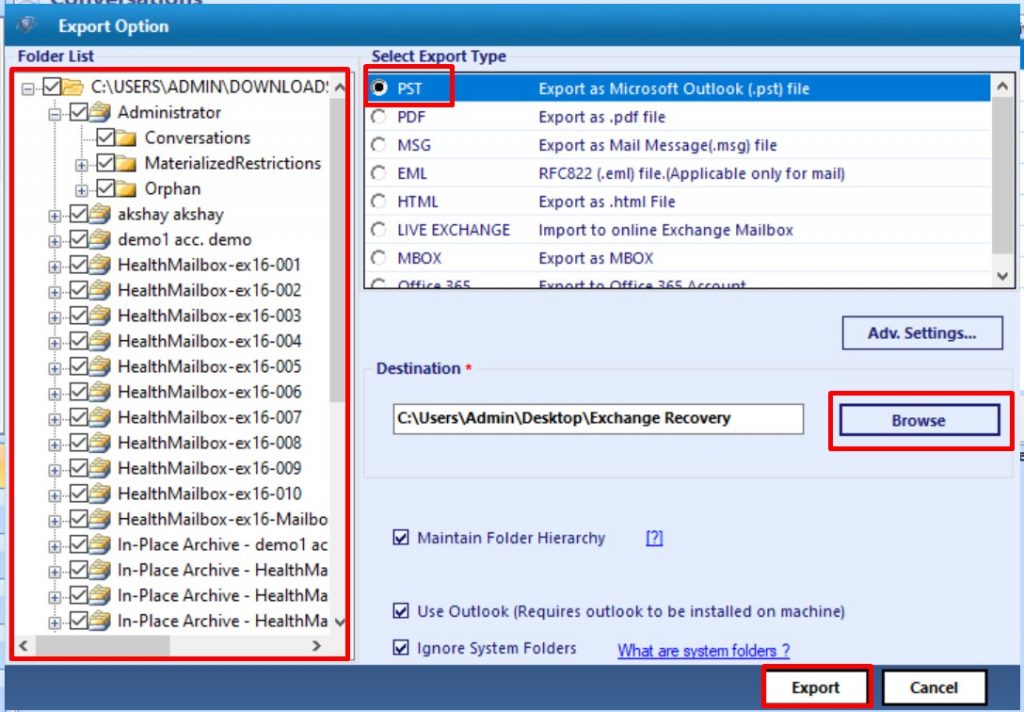 exchange 2010 deleted items recovery