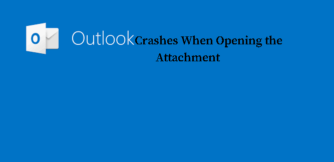 outlook crashes when opening email