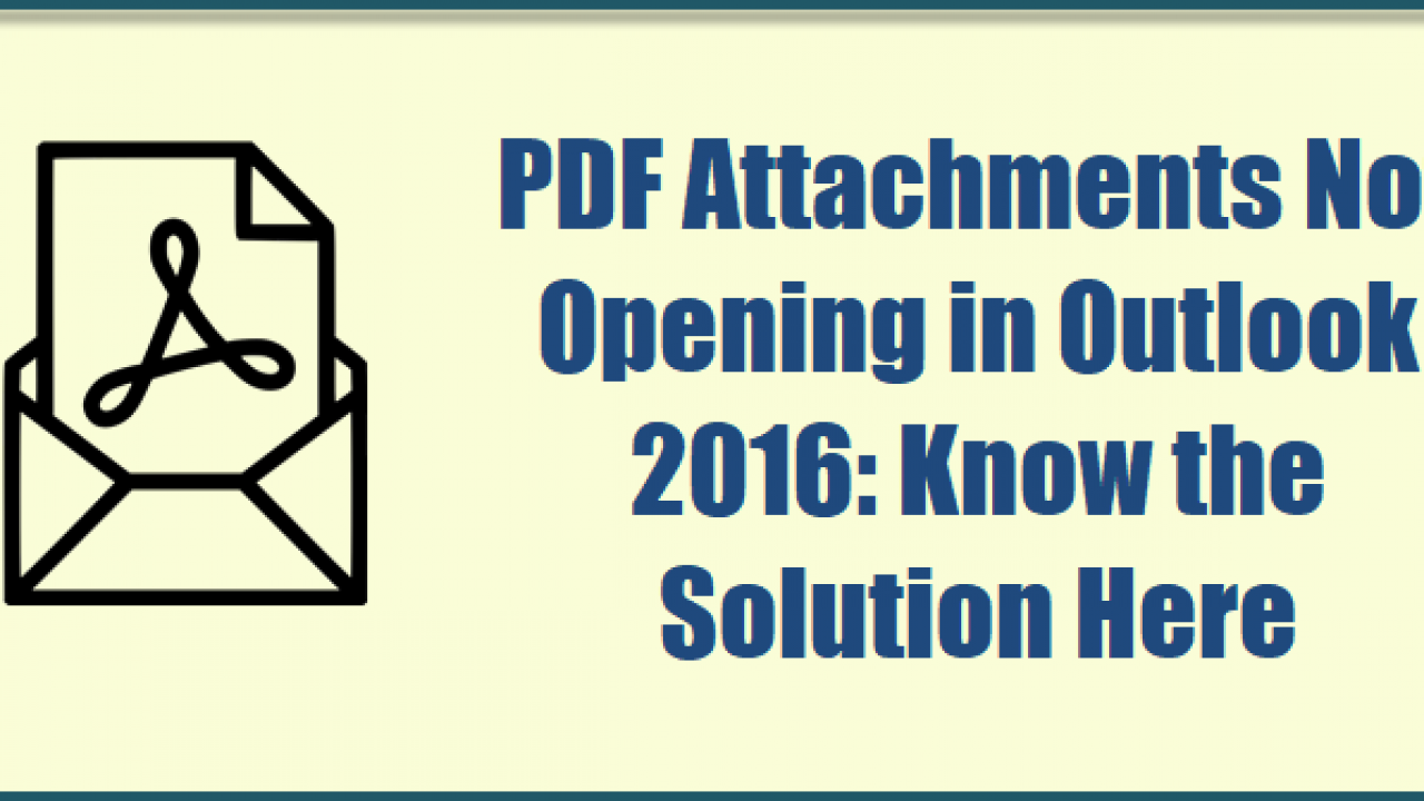 outlook not downloading attachments as pdf