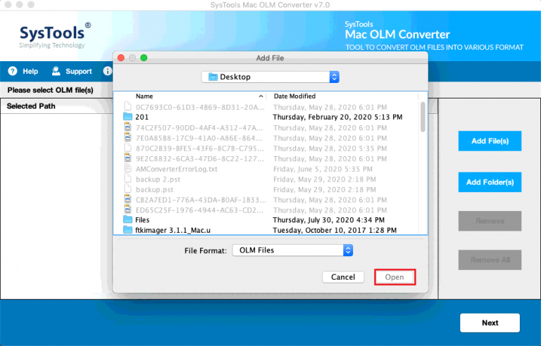 import and olm file to office outlook 2016 for mac