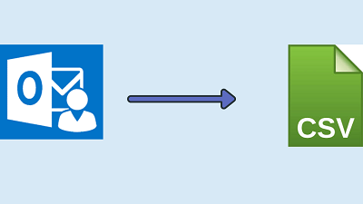 export Outlook contacts to CSV file